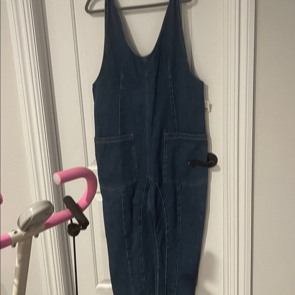 Free People Blue Denim Jumpsuit - Picture 4 of 6